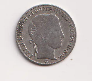 3 krejcar 1838 C.,Ferdinand V.,Praha.,Čechy
