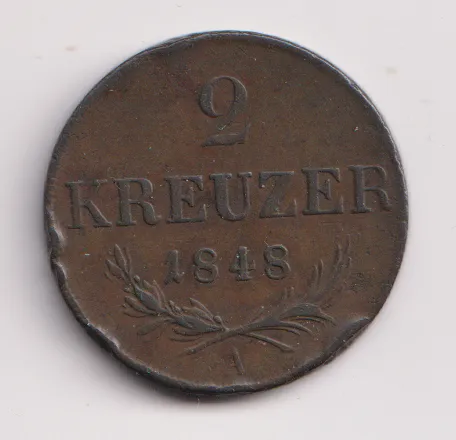 3 krejcar 1848 A.,Ferdinand V.,Rakousko