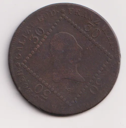 30 krejcar 1807 S.,František II.,Uhry