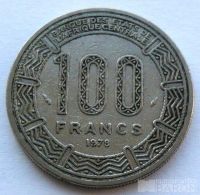 Gabon 100 Frank 1975