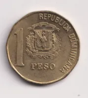 1 peso 2002.,Dominikánská republika