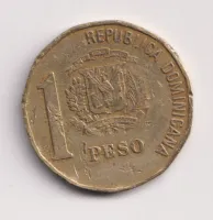 1 peso 2002.,Dominikánská republika
