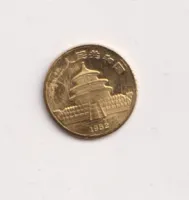 1 unce 1982.,zlacená miniatura.,Čína