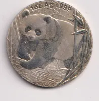 1 unce 2002.,panda.,kopie.,Čína