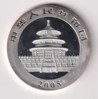 1 unce 2005.,panda.,kopie.,Čína
