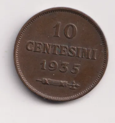 10 cent 1935-.San Marino