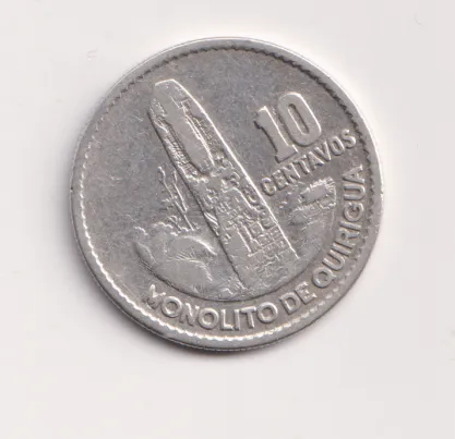 10 cent 1961.,Guatemala