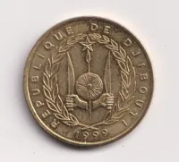 10 frank 1999.,Dzibuti