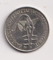 100 frank 1976.,Východní Afrika