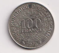 100 frank 1976.,Východní Afrika