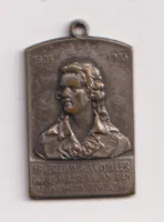 100 let umrtí Schillera 1905.,bílý kov.,Německo