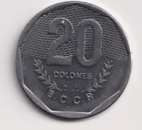 20 colones 1985.,Kostarika