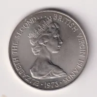 25 cent 1973.,Britská Virginie