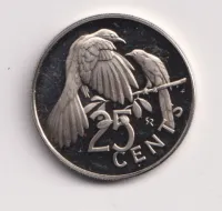 25 cent 1975.,Britská Virginie