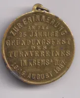 25 let založení spolku 1887.,Krems.,Rakousko