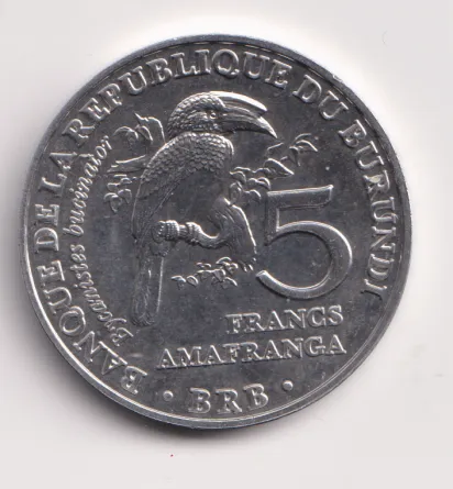 5 frank 2014.,Burundi