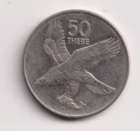 50 thebe 1991.,Botswana