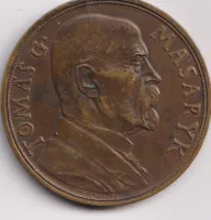 85.narozeniny T.G.Masaryka 1935.,průměrf 50 mm.,ČSR