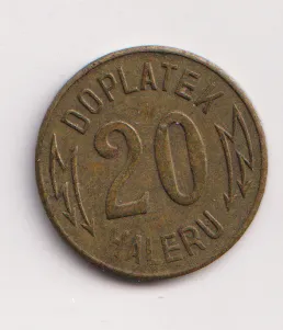 Elektrické dráhy-20 haléř.,doplatek.,ČSR