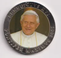 Papež Benedikt XVI.,průměr 40 mm.,Vatikán