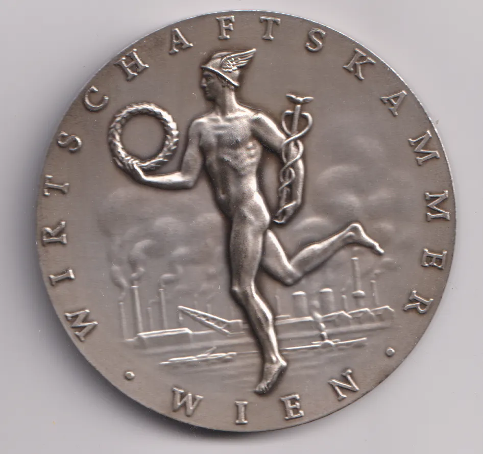 Vídenská obchodní komora 1998.,průměr 70 mm,Rakousko