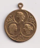 Žeton 1888.,3 pruské císařovny.,Prusko
