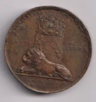 Korunovační medaile v Praze.,bronz.,průměr 46 mm.,Ferdinand V.,Čechy