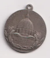 Medaile Pius IX.,1925.,bílý kov.,Řím.,Vatikán