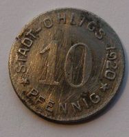 Německo - OHLIGS 10 Pf nouzovka 1920