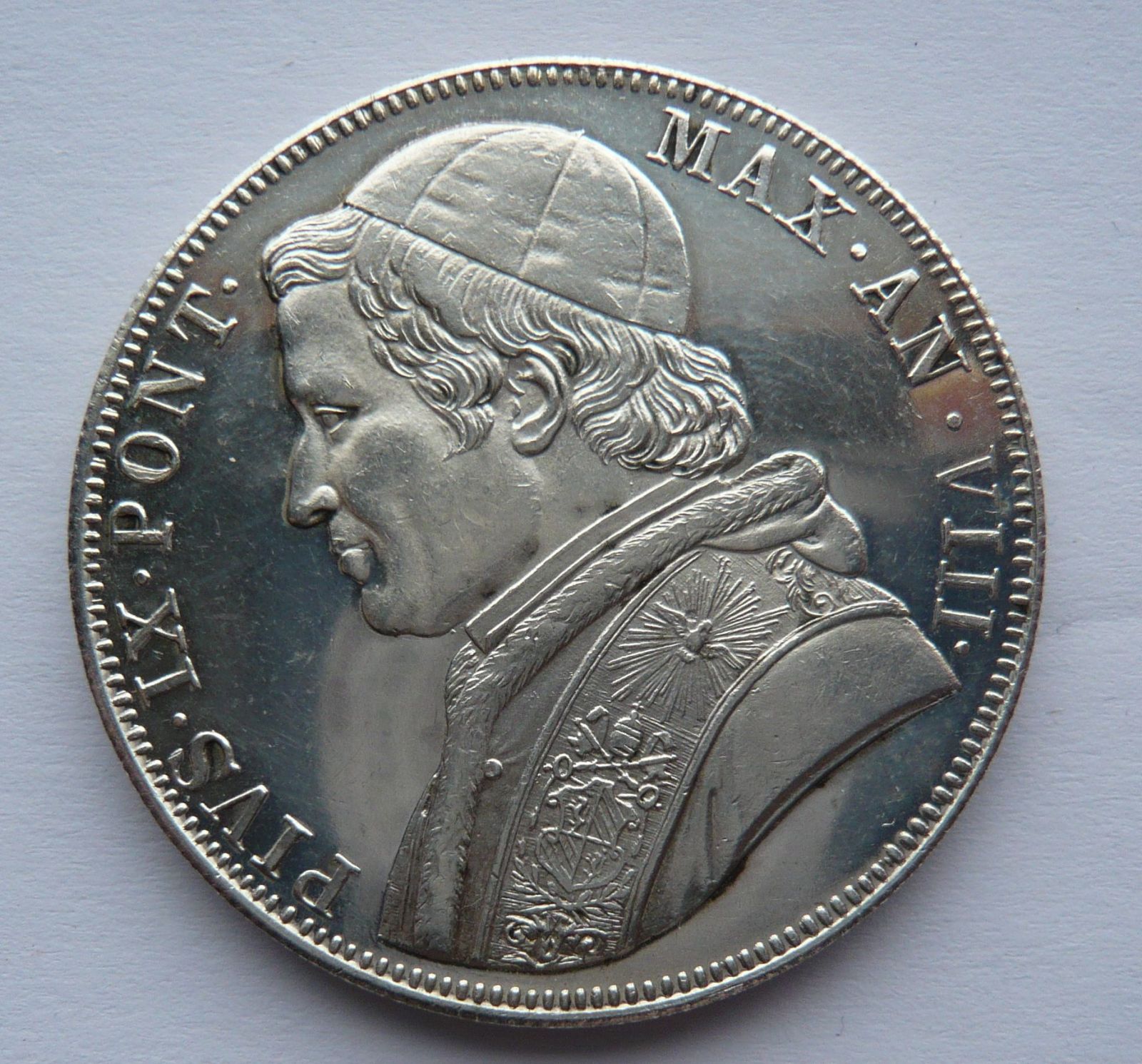 Vatikán 5 Lira KOPIE 1870 Pius IX.