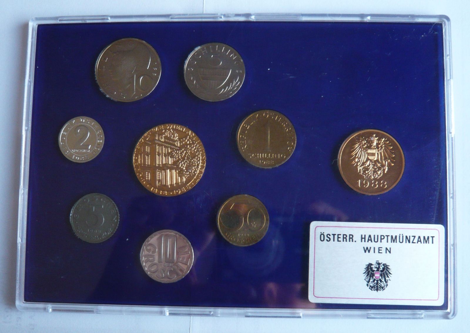 Rakousko sada mincí