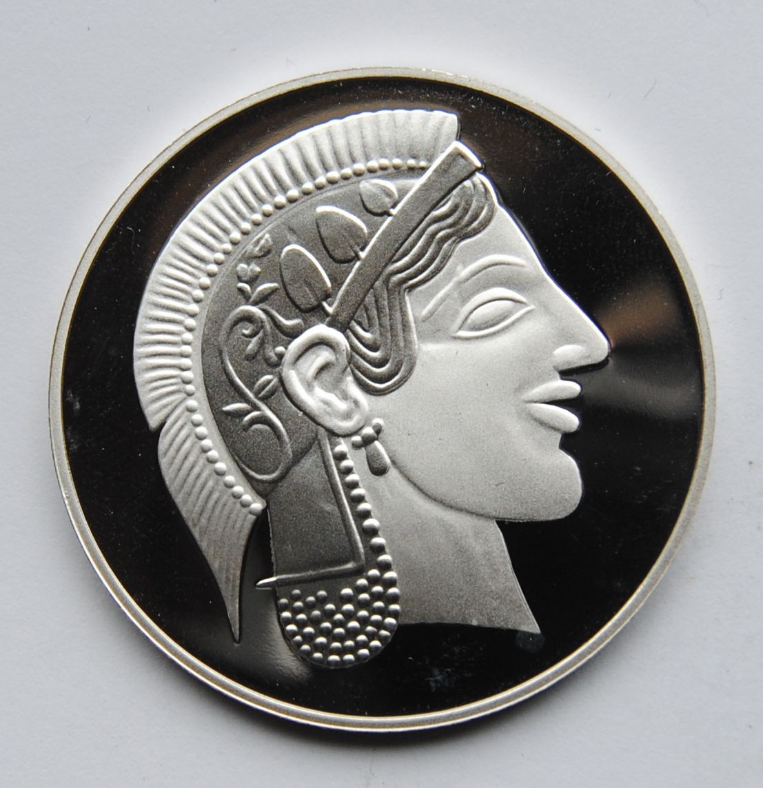 Řecko - Athénská, Tetradrachma, stříbrná KOPIE, průměr 40mm