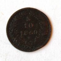 Rakousko 5/10 Krejcar 1860 V
