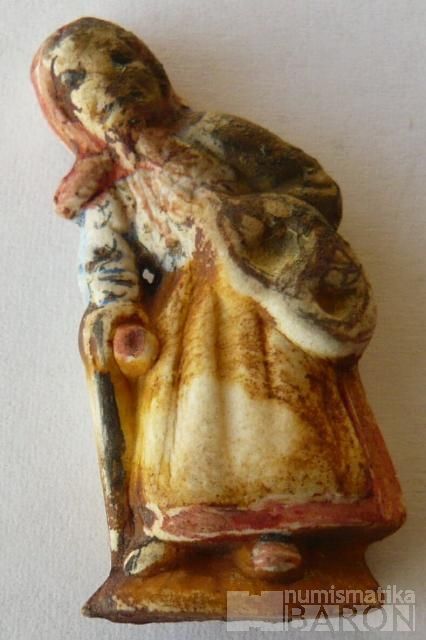 III.říše, zimní pomoc - figurka babka s holí