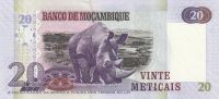 20 Meticais, Mozambik, 2006