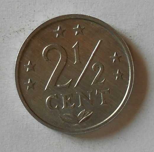 Holandské Antily 2 1/2 Cent 1974