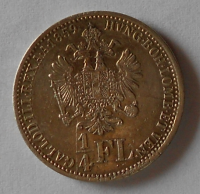 Rakousko 1/4 Floren 1859 V