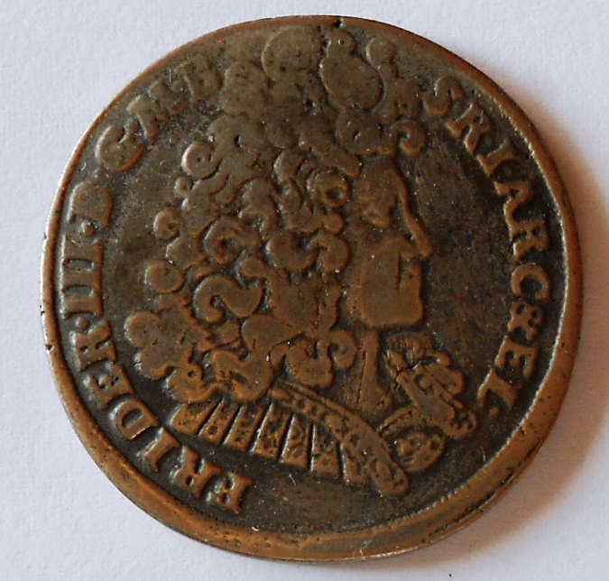 Prusko-Brandenburg 2/3 Tolar 1692 dobové falzum 15,23 gr.