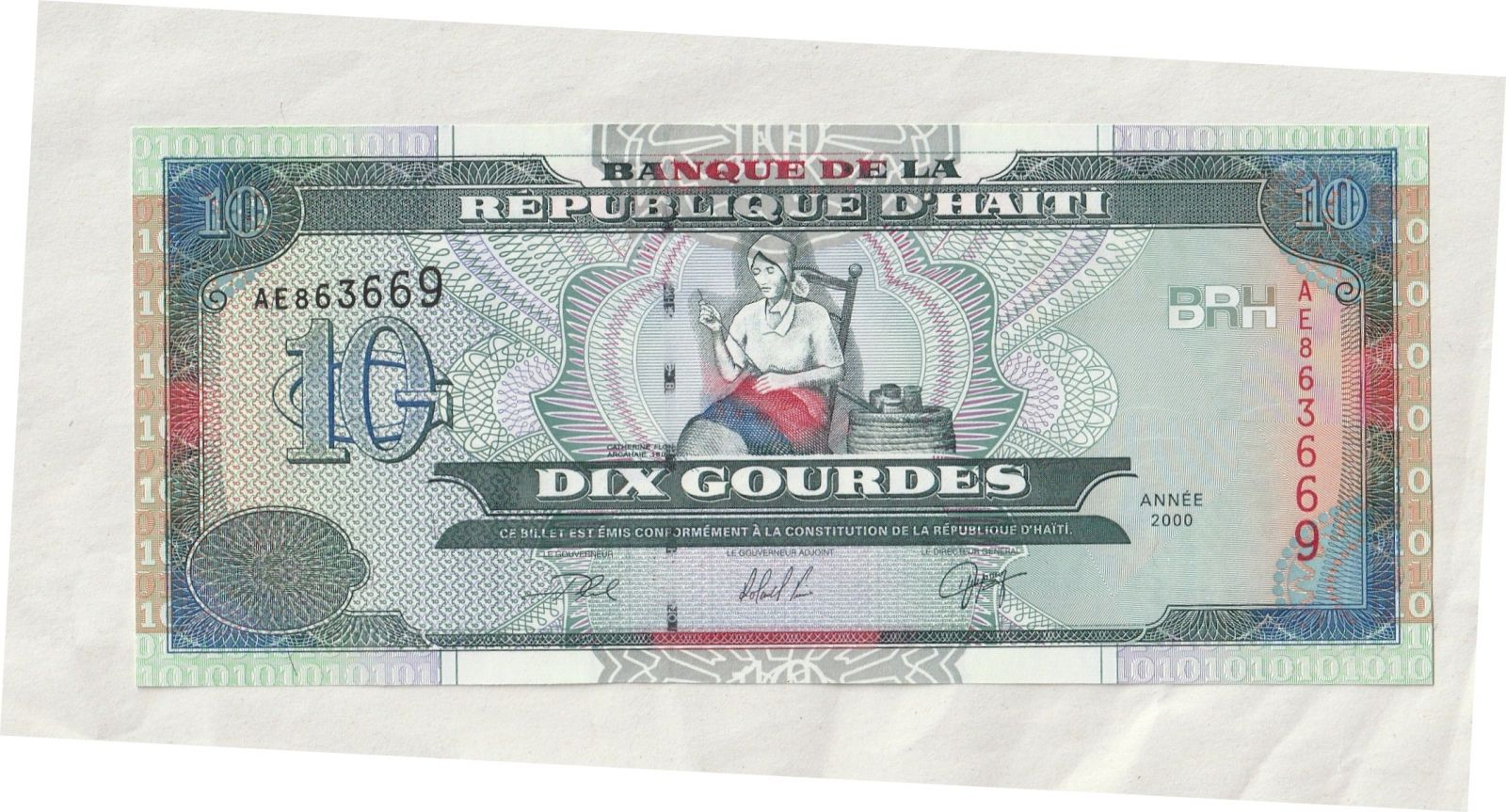 10 Gourdes, 2000, Haiti