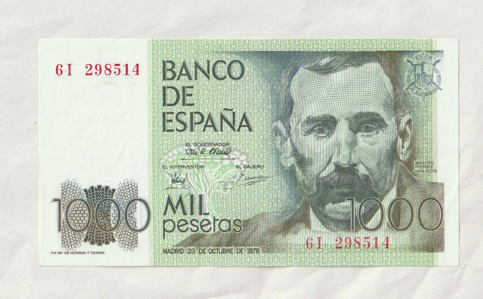 1000 Pesetas, 1979, Španělsko