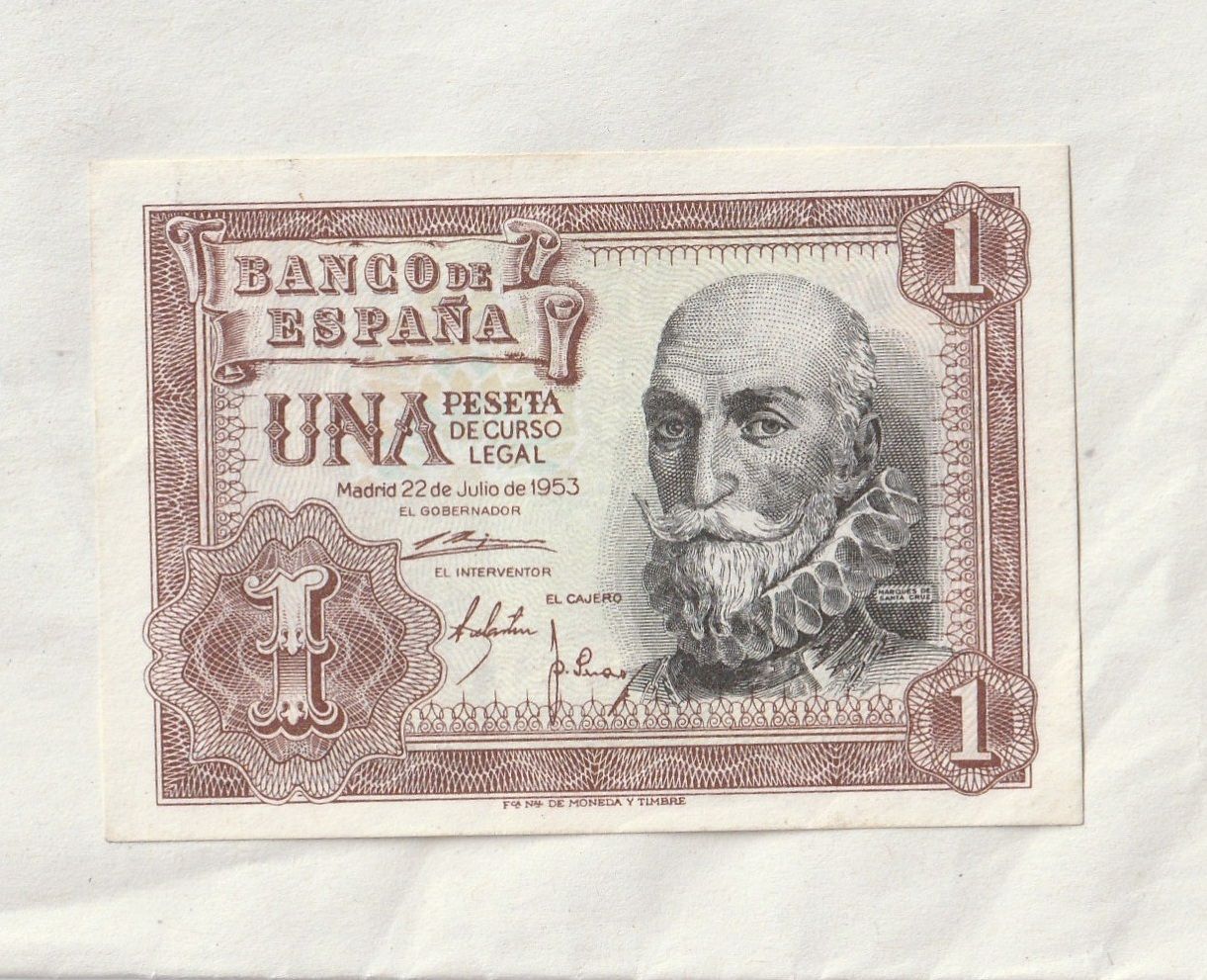 1 Peseta, 1953, Španělsko