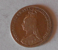 Anglie 3 Pence 1890 Viktorie