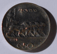 Itálie 50 Centesimi 1921