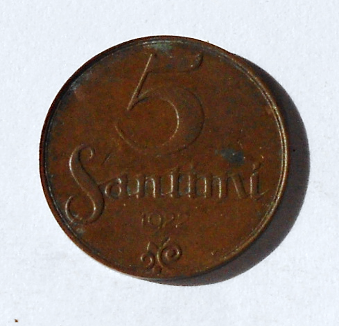 Lotyšsko 5 Santim 1922