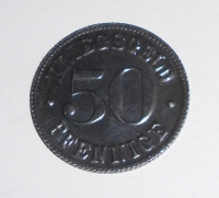 Německo-Kriegsgeld 50 Pfenik 1920 stav, novoražba