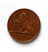Belgie 2 Cent 1860