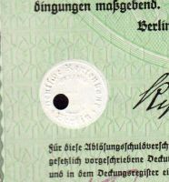 Dluhopis Deutschen Rentenbank, Berlín/1935/, 200 Reichsmark, 4%%, formát A4