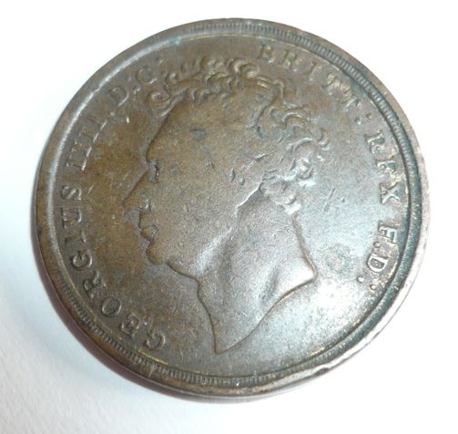 korunovační žeton Jiří IV. 1821, Velká Británie