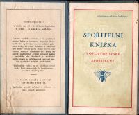 Spořitelní knížka Novobydžovské spořitelny (1923)