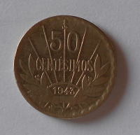 Urugay 50 Centimos 1943
